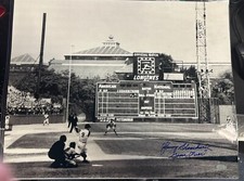 Johnny Blanchard Autographed 1960 World Series 16x20 Photo W/ Game Over Insc
