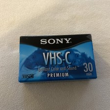 Sony TC-30VHGL VHS-C Premium 30 min Premium Tape New  Sealed
