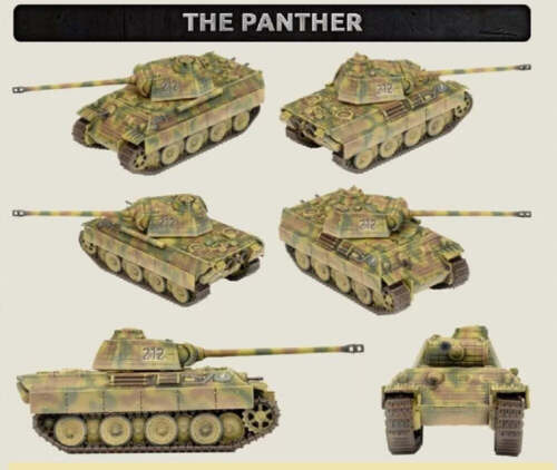 Germany - Panther A Tank Platoon: Battlefront Miniatures Flames of War - Picture 2 of 3