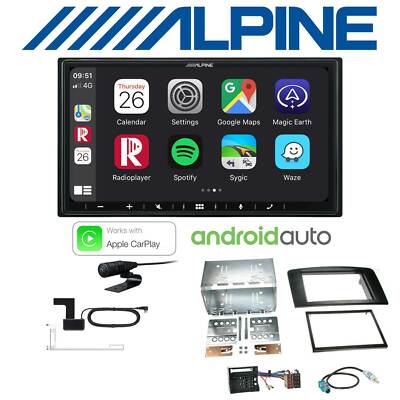 Alpine Autoradio DAB Apple CarPlay für Mercedes Benz M-Klasse 2005-2011 W164