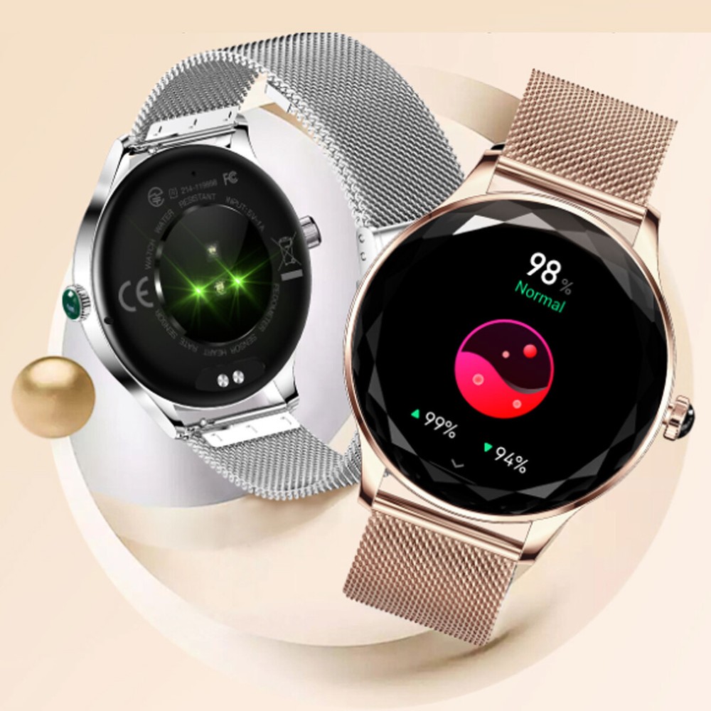 Smart Ladies Heart Rate Fitness Touchscreen Bluetooth Watch for iPhone Samsung