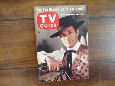 1957 TV Guide(HUGH O'BRIAN/LENNON SISTERS/JUNE TAYLOR/ERIN O'BRIEN/DOUG FAIRBANK