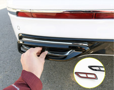 For Volkswagen Tiguan 2022-23 Glossy Black Rear Exhaust Muffler Pipe Decor Cover