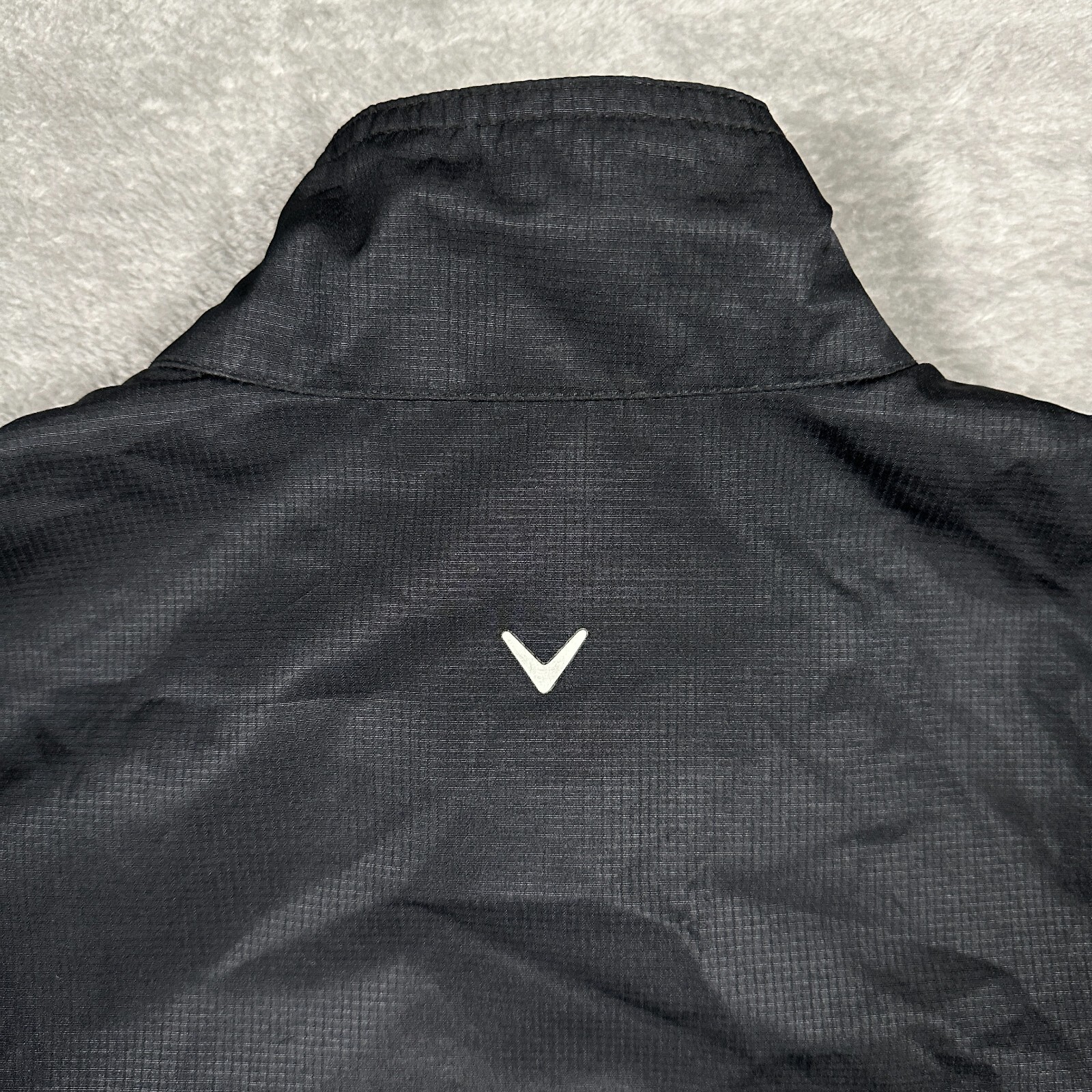 Callaway Womens Small Black Full Zip Lightweight Golf Polyester Windbreaker