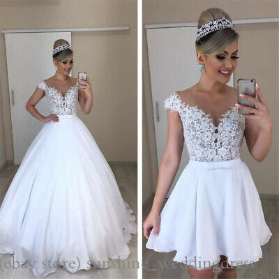 bridal dress with detachable skirt