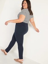 Old Navy High-Waisted Full-Length Pixie Pants Size 6 Tall- Navy- NWT