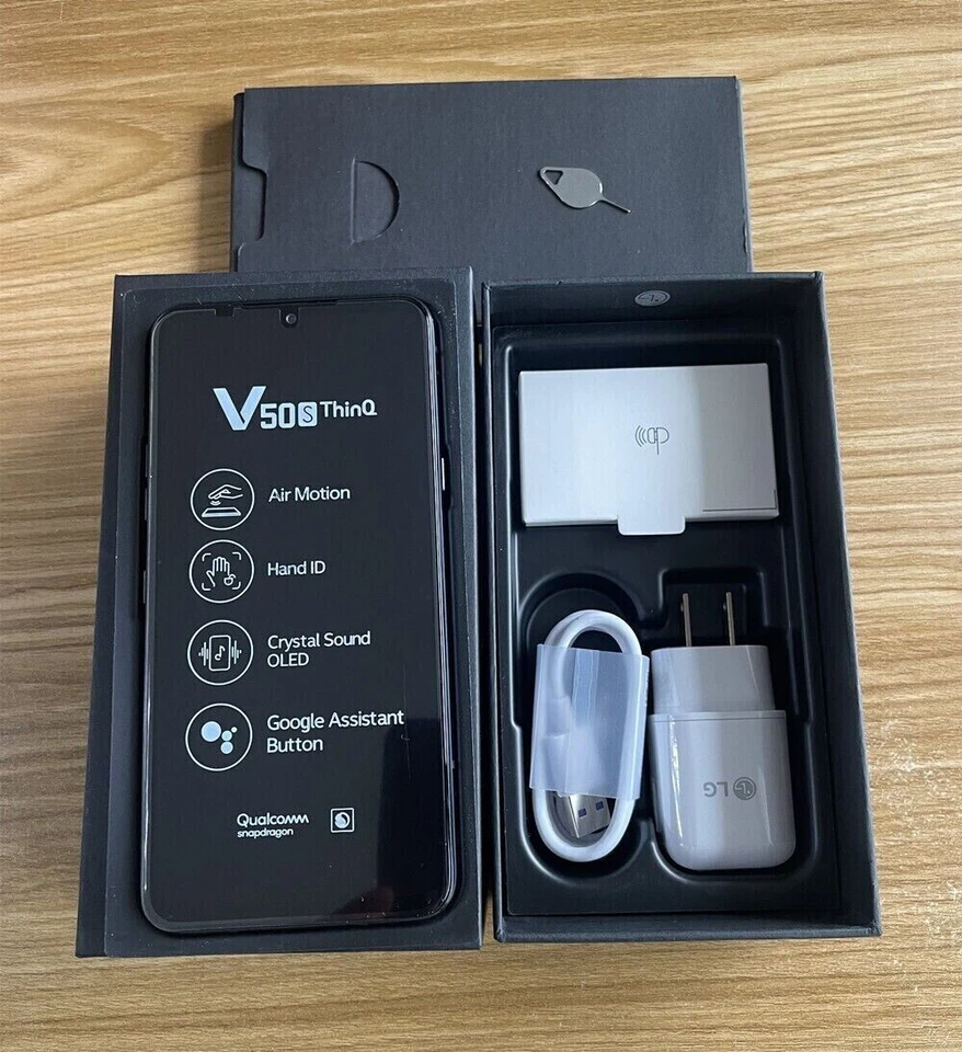LG V50S ThinQ 5G LM-V510N 256GB + 8GB Black 4G 5G Unlocked SmartPhone New Sealed - Image 4 of 4