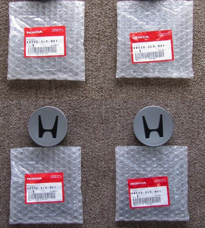 HONDA ACURA 正品 原始设备制造商 NSX NSX R NA1 2 铝制轮毂中心盖 4 件套 — 第 2/2 张图片