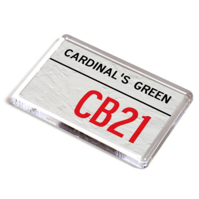 KÜHLSCHRANKMAGNET - Cardinal's Green CB21 - UK Postleitzahl