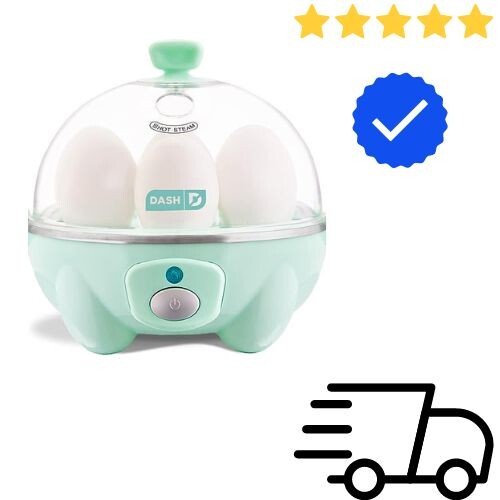 DASH Rapid Electric Egg Cooker for Perfect Hard Boiled Eggs 6 Capacity