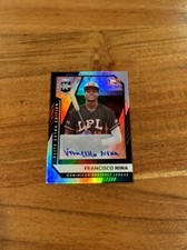 Francisco Nina 2021 Panini Elite Extra Edition Holo Foil Auto Autograph Rookie