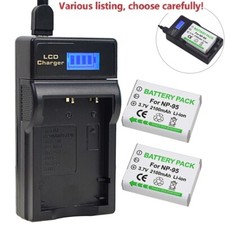 NP-95 Battery or LCD Charger for Fujifilm XF 10 FinePix X30 X70 X100 X-S1 F30