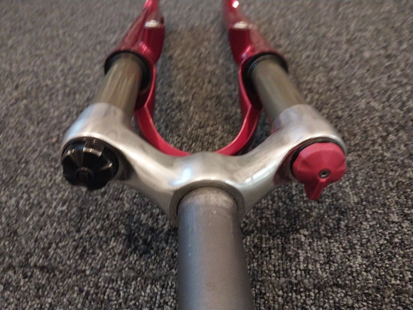 2002 Manitou Skareb 100mm Mountain Bike Air Suspension Forks No Leaks