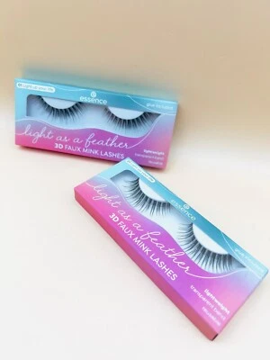 2X essence Light As A Feather 3D Faux Mink Lashes 01 Künstliche Wimpern *NEU*