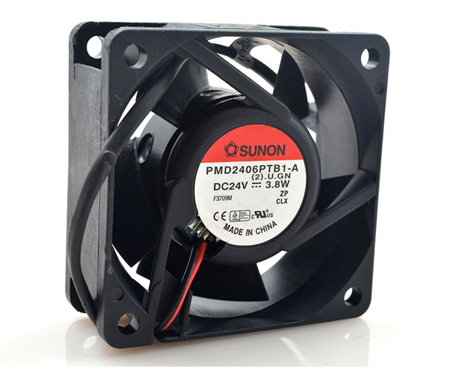 New SUNON Cooling Fan PMD2406PTB1-A 24V 3.8W 6CM 6025 60x60x25mm 2.4"x2.4"x1" - Image 2 of 3