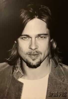 Brad Pitt Late 90s Portrait Poster 24 X 35 | eBay