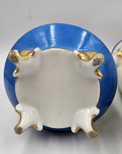 Pair Sevres Style Hand Painted Watteau Decoration Children Cherubs Vases READ - Picture 18 of 19