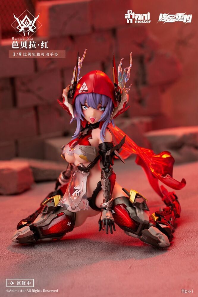 animester 核金重構 Thunderbolt Barbera Red Anime AniMester Thunderbolt Squad Barbera Red 1/9 Scale Action