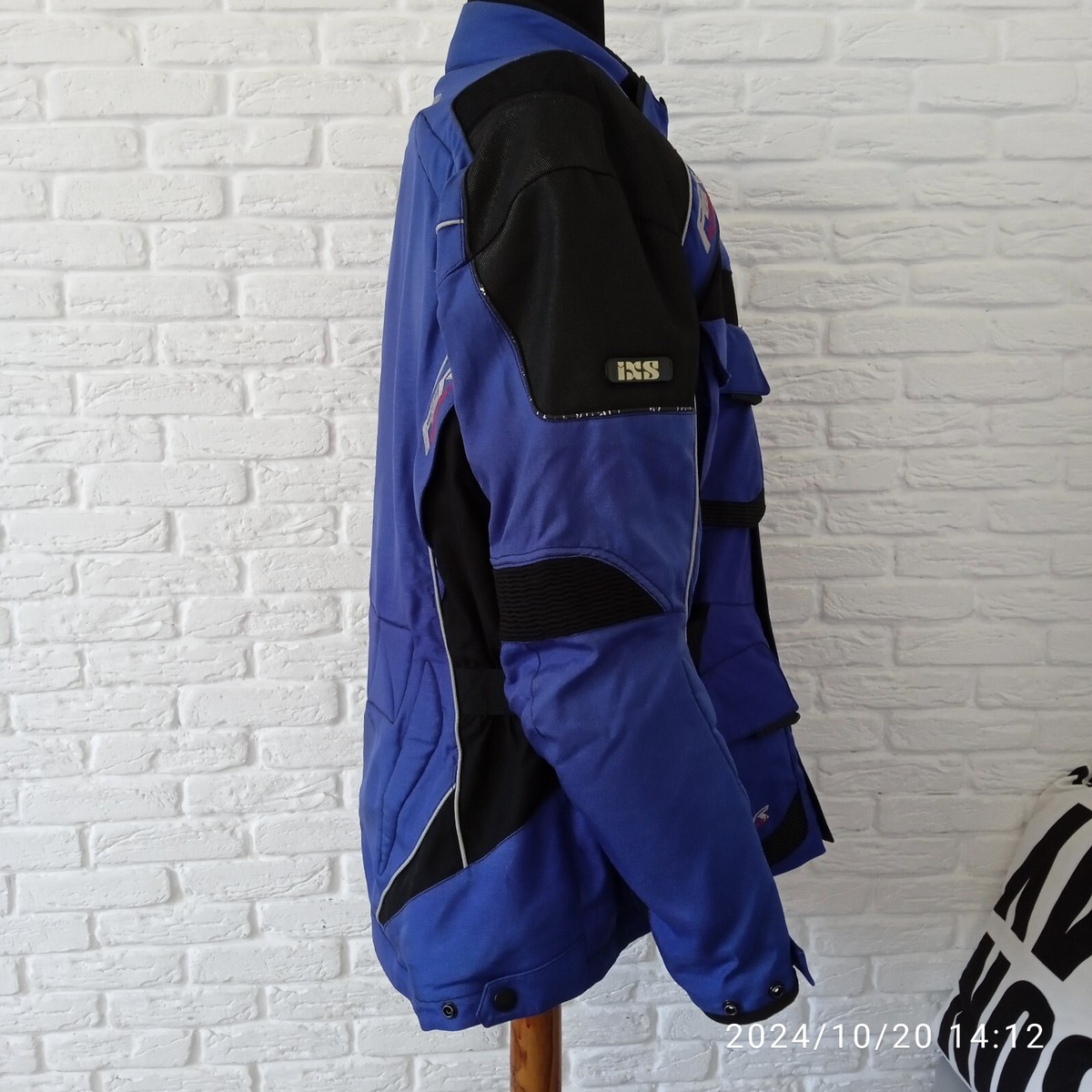 IXS Motorcycle Biker Textile Blue Jacket Size XL | eBay