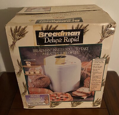 Brand New BREADMAN DELUXE RAPID Bread Machine TR444 Mint In Box