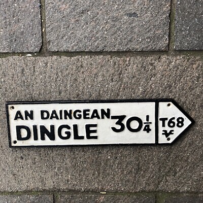 Dingle Gusseisen Straßenschild 