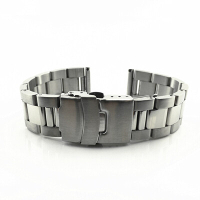 Men's 18mm 20mm 22mm 24mm 26mm 28mm Metal Watch Band Stainless Steel Bracelet