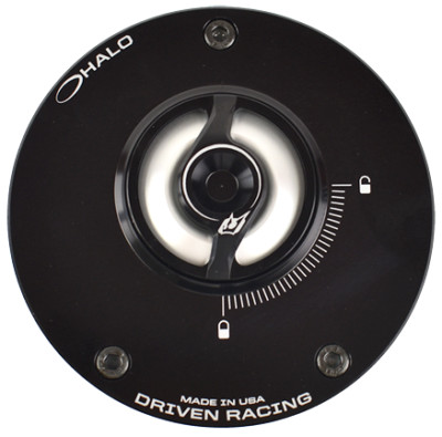 DRIVEN RACING HALO GAS FUEL CAP & BASE SILVER SUZUKI GSX-R600 GSX-R750 2004 - 23