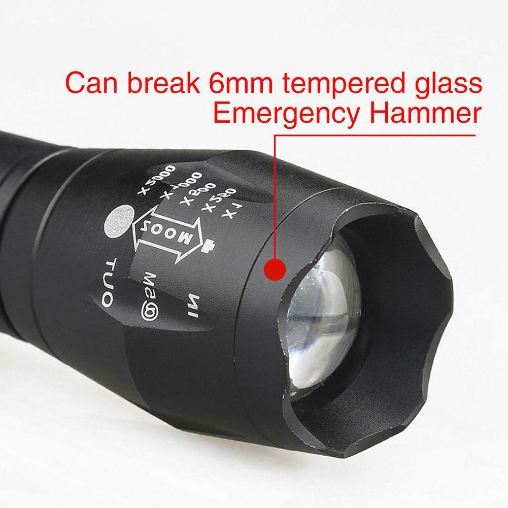 3 x Tactical 18650 Flashlight Ultrafire High Powered 5Modes Zoomable Aluminum