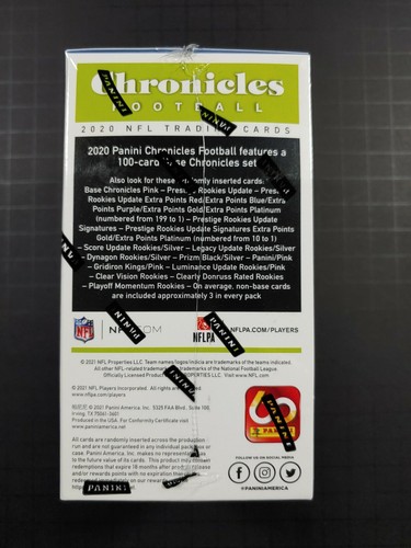 2020 PANINI CHRONICLES NFL FOOTBALL BLASTER BOX HERBERT, BURROW RC ?? - Afbeelding 6 van 6