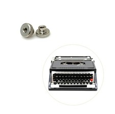 2 Thumb Nuts for Montgomery Ward Escort 77 Typewriter Ribbon Spool MW 77 Screw thumbnail