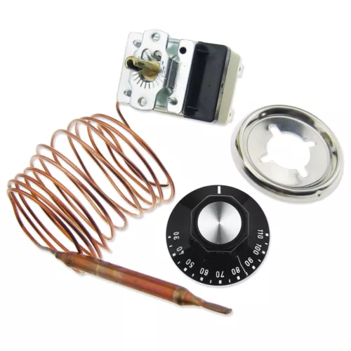universal hot cupboard / bain marie / plate warmer heated display thermostat kit image 14