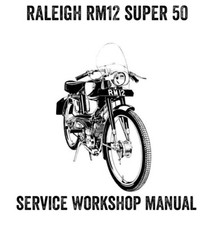 1965-1967 RM12 Super 50 Moped Repair Workshop Service Manual PDF File