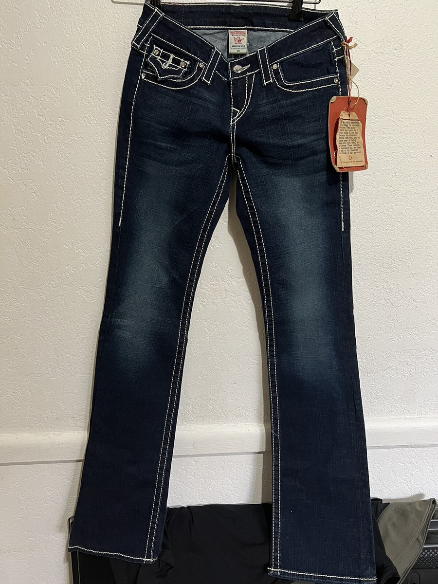 激レア　True Religion ラインストーン 26 NEW True Religion Disco Becky Big T Size 26 Swarovski Crystals