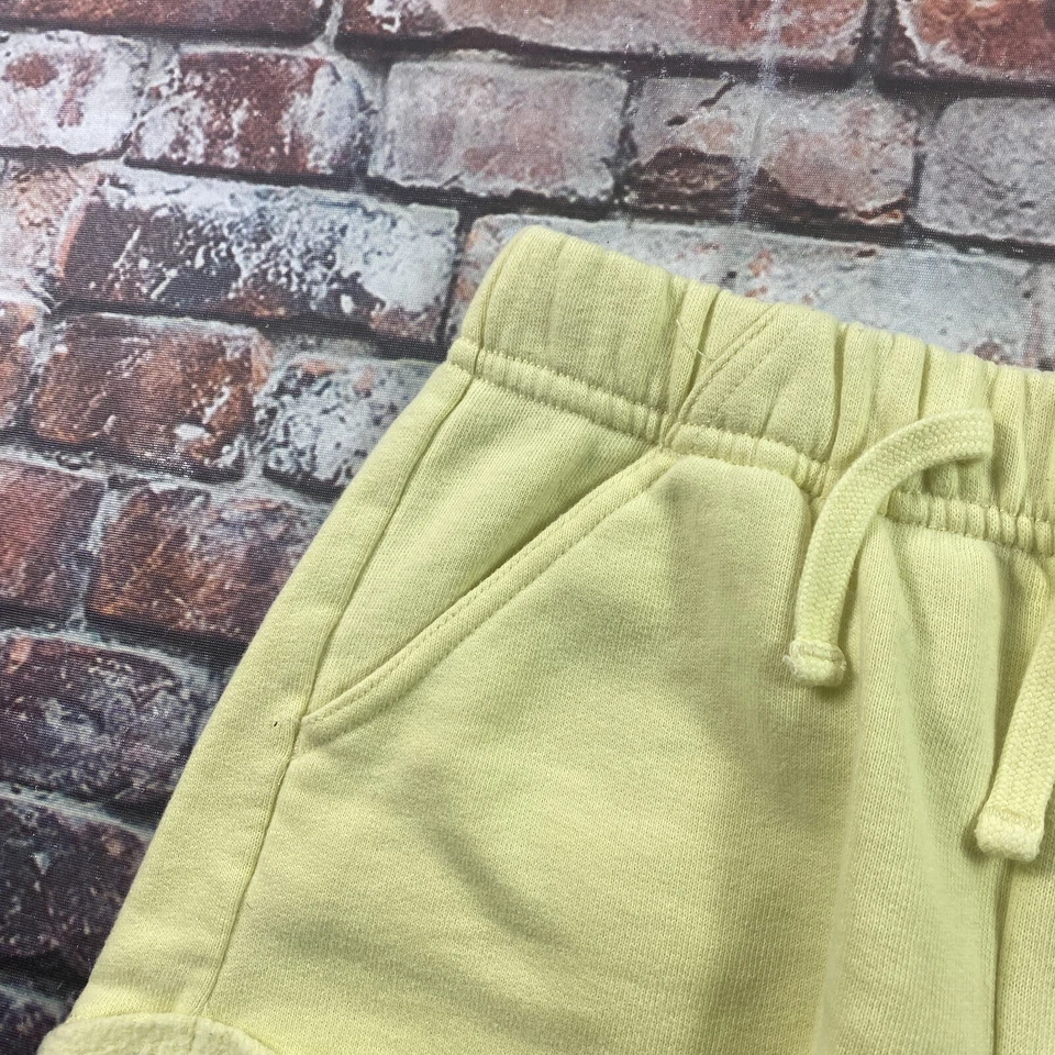 Abercrombie Fitch Kids Girls Shorts 5-6 Yellow Drawstrings Pull On Pockets - Image 4 of 4