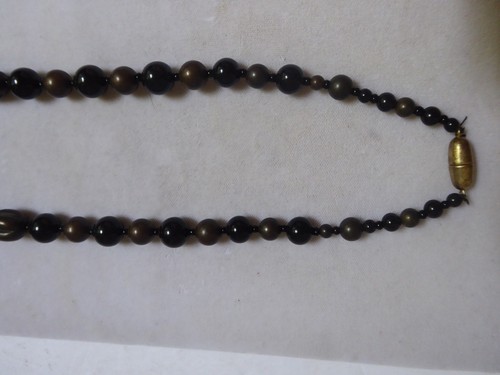 Artist Rafael Sanchez Wood Pendant Necklace Hand Painted Signed Lucite Beads - Picture 8 of 12
