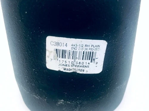 (5 Pack) Jones Stephens 4" x 3-1/2" RF Cast Iron Cleanout w/ Brass Plug - Picture 5 of 6