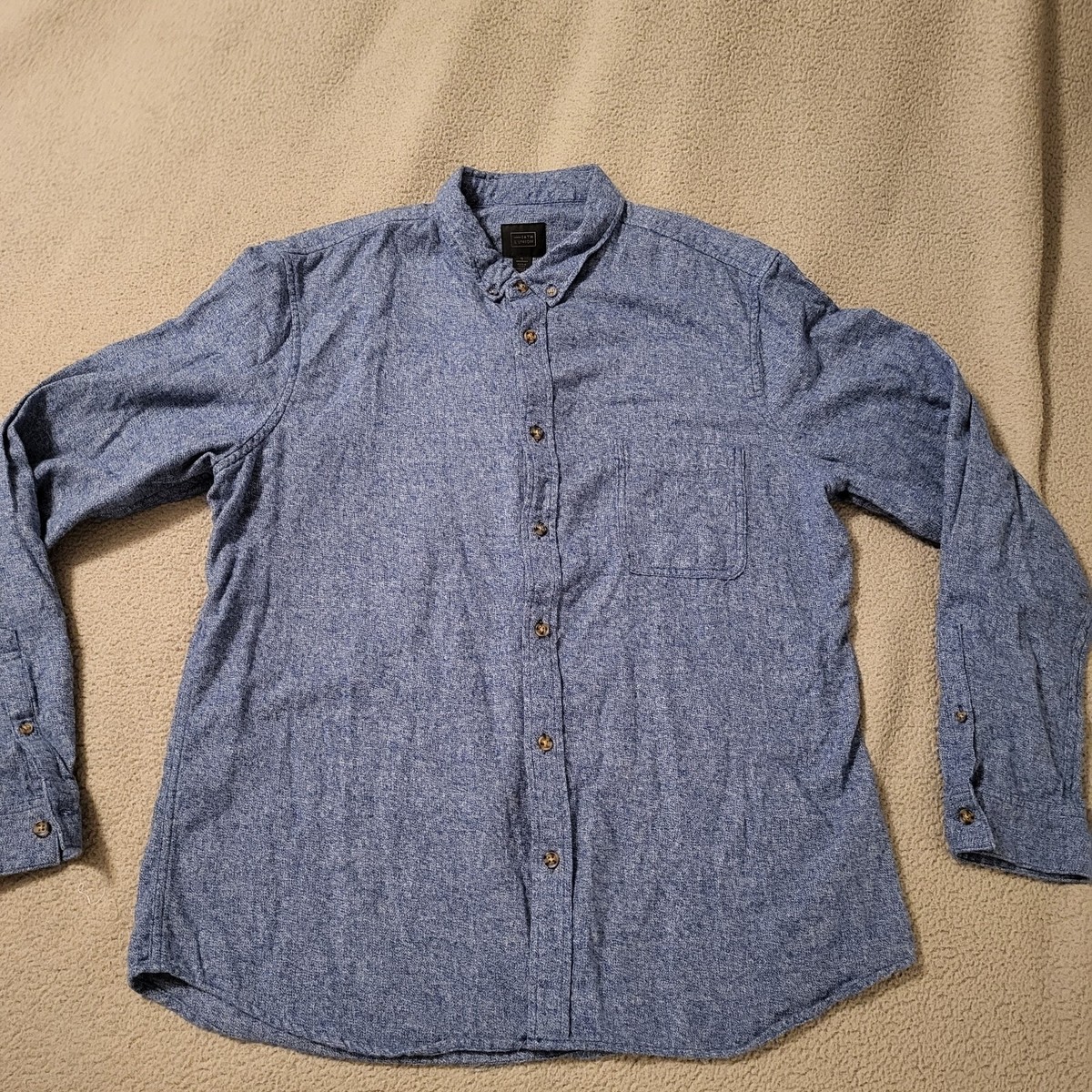 14th and union mens dress shirt 14th & Union Slim Fit Navy Stretch Performance Button-up Shirt Taelor.Style