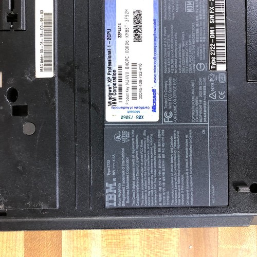 IBM ThinkPad Retro Gaming Laptop Pentium M 1.30GHz 1GB RAM (Windows XP Pro) - Picture 10 of 11