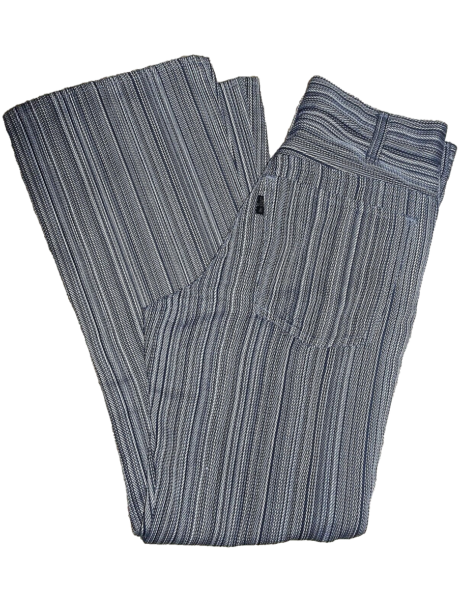 Vtg 70s LEVI'S Big E Sta-Prest BELL BOTTOMS Herringbone STRIPED