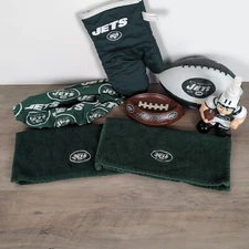 New York Jets Twin Bedding Bath Kitchen Set Comforter Pillow Case Valence Soap