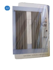 2 Panels Room Essentials Charcoal Curtain Panel light filtering. 42x84