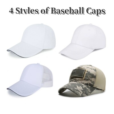 Baseball Caps Plain Blank Ball Cap Adjustable Visor Hat Men Trucker Hats Women