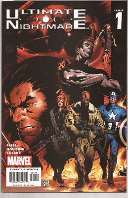 ULTIMATE NIGHTMARE #1   WARREN ELLIS STORY - TREVOR HAIRSINE COVER ART - 2004