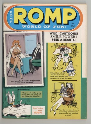 Romp #51 Diane Webber, Kathy Gordon 1969 Bill Ward Pinup Magazine High ...