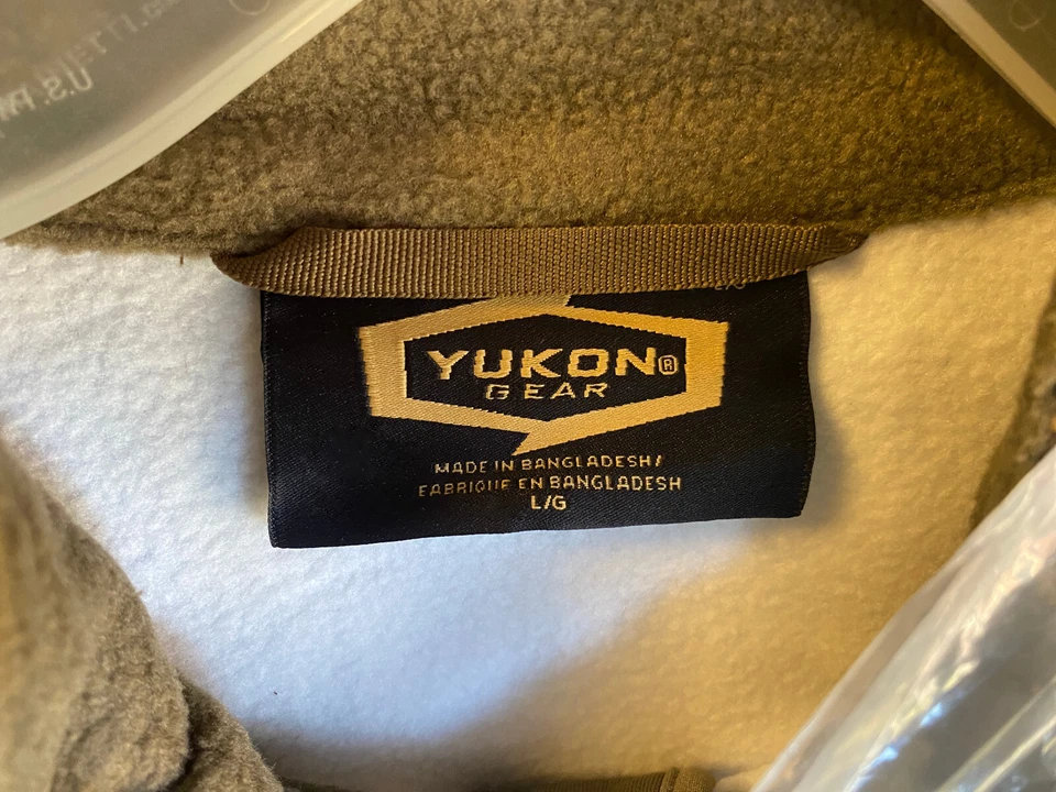 Yukon Gear Men's Camouflage Fleece Midlayer Jacket, Mossy Oak Grass Blades LARGE - Image 4 of 4