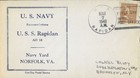 7 Mar 1940 Naval Cover, First Day Postal Service, USS Rapidan AO-18 — photo 1