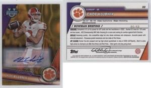 2023 Bowman U Chrome Prospect Gold Lava Refractor /50 Cade Klubnik #33 Auto