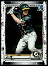 2020 Bowman Chrome Prospects Nick Allen Oakland Athletics #BCP-105