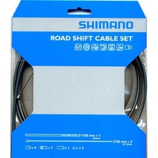 Shimano PTFE Coated Road Shift Cable & Housing Kit Gray