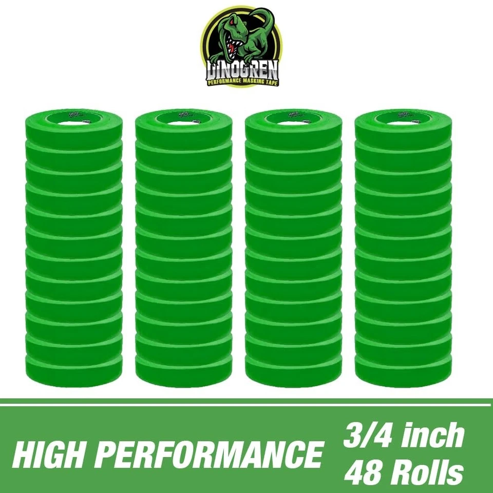 DINOGREN 333 Automotive Performance Masking Tape, 3/4"x60yd - (48-Pk) - (7765) - Image 4 of 4
